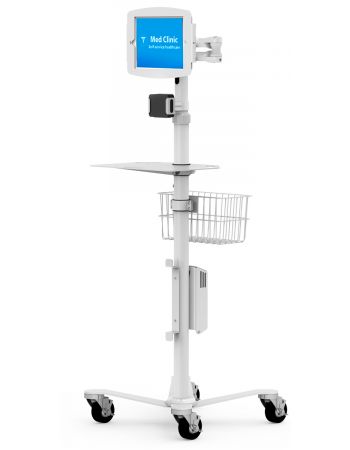 iPad Medical Rolling Cart - Rise Freedom Extended